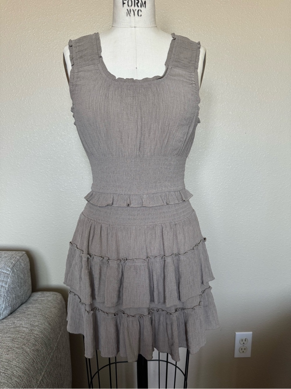 Rachel Parcell Olive Top and Skirt Set Size M